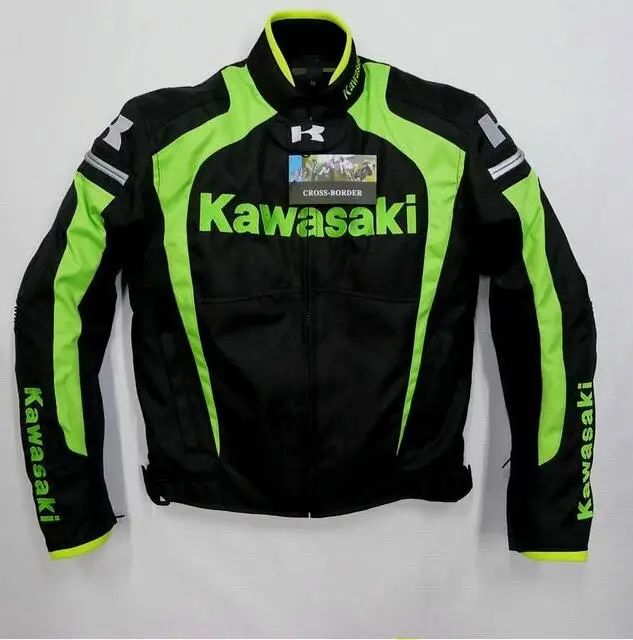kawasaki Мотоциклы внедорожные мотоциклетные ралли пальто для занятий верховой ездой куртки ветрозащитная одежда двигателя
