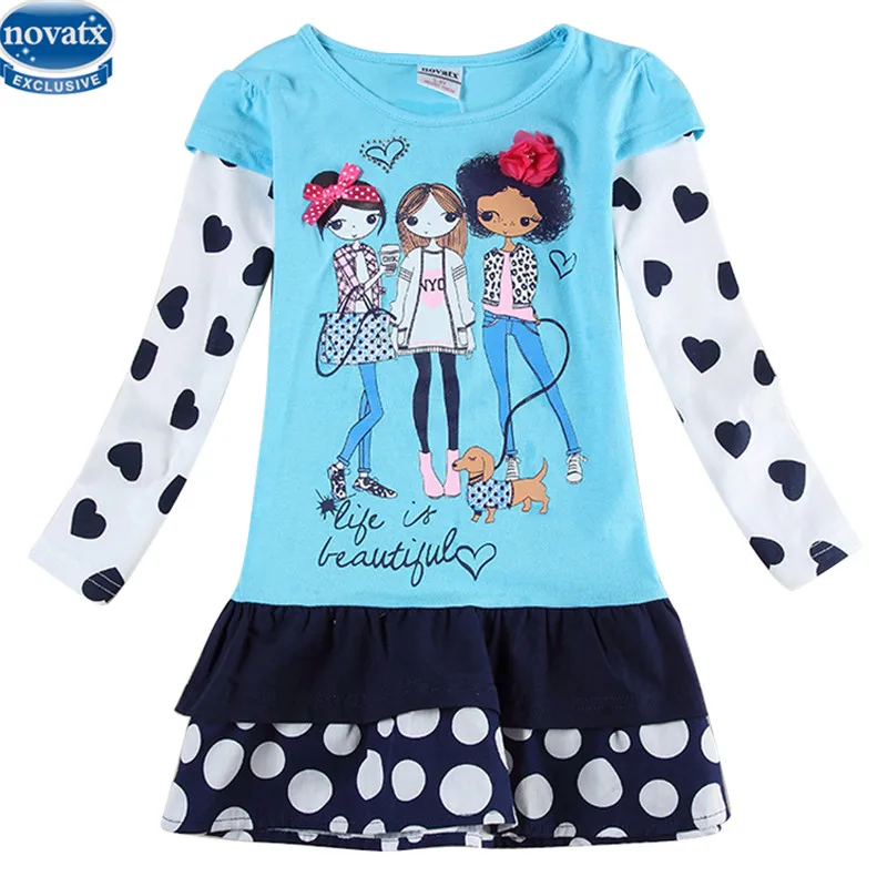Buy New arrive Girls dress 2 6T nova kids wear frocks