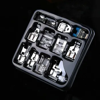 

11 pcs Set Sewing Machine Presser Feet Foot Kit Practical Durable Household Sewing Machine Presser Feet Accessories