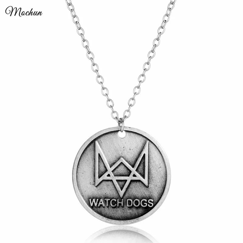 MQCHUN font b Watch b font Dog Alloy Pendant Watchdog Necklace Shooting Game Jewelry Gifts For