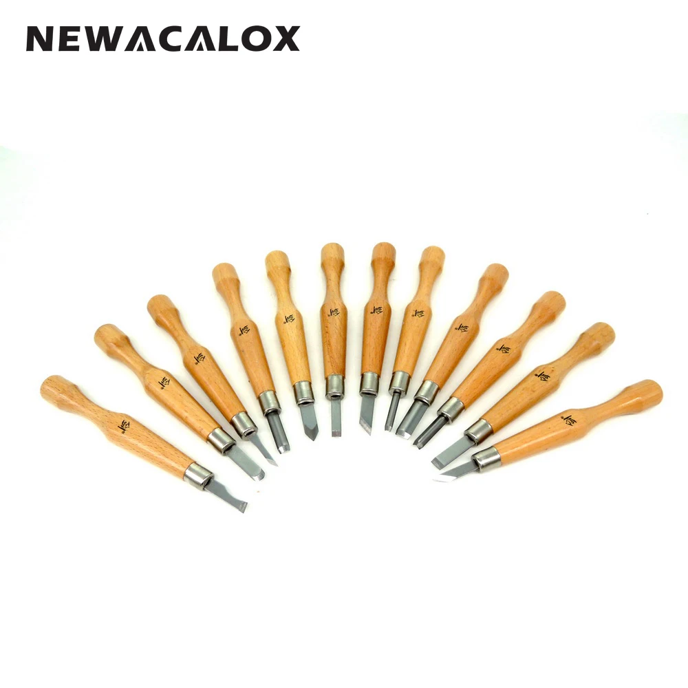 

NEWACALOX 12PCS Hobby Knife CRAFTS ARTS Precision Carving Tools Chisel Sculpture Burin DIY Graver Scorper Cutter Hand