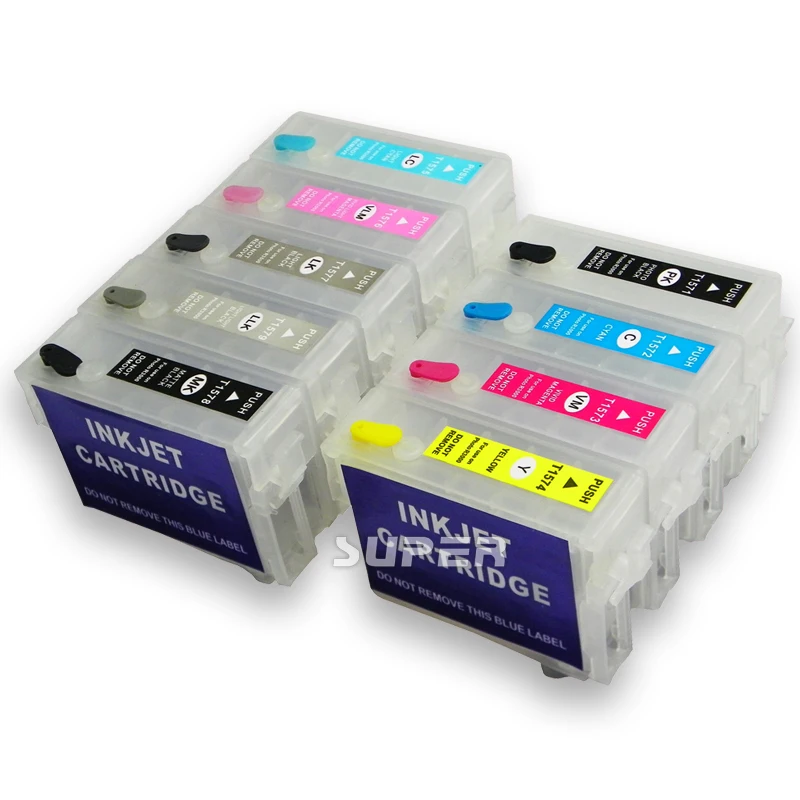 Cheap refillable ink cartridges for epson stylus photo R3000 with ARC chips free shipping epson stylus photo r800 printer ink
