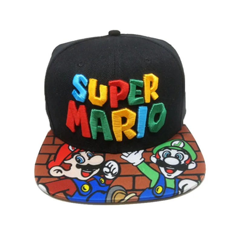 Оптовая продажа бейсбольная кепка для девочек с вышивкой Mario Повседневная Кепка