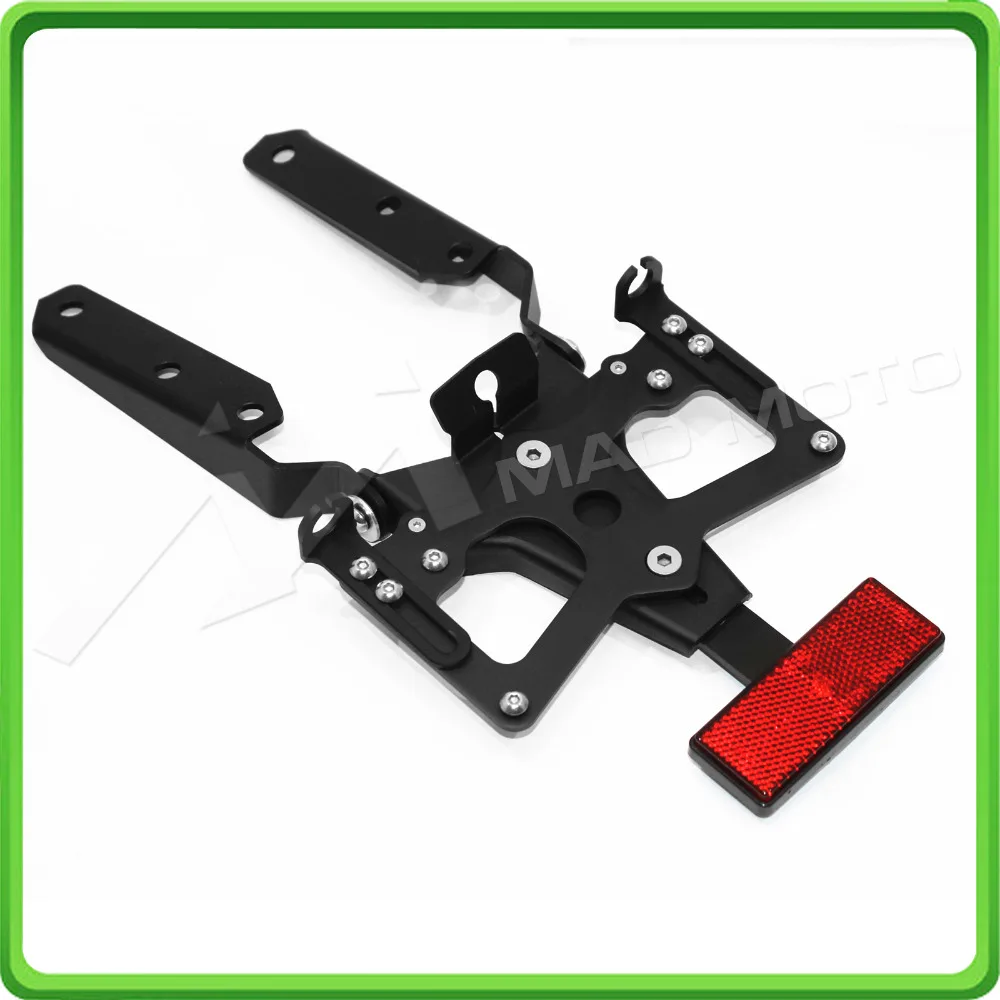 For Suzuki GSXR 1000 GSX-R1000 GSXR1000 2007 2008 K7 K8 Motorcycle Adjustable Fender Plate Bracket License Plate Holder (2)