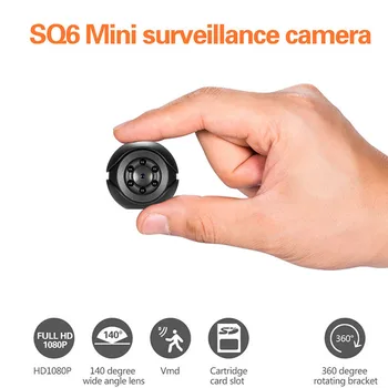 

TWISTER.CK Sq6 Mini Camera 1080P HD DV Micro Sport Camera Car DVR Night Vision Video Voice Recorder Action Cam Mini Camcorder