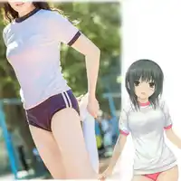 Japanse School Uniform Cosplay Kostuum Gym Sportwear T-korte Shorts Volledige Set