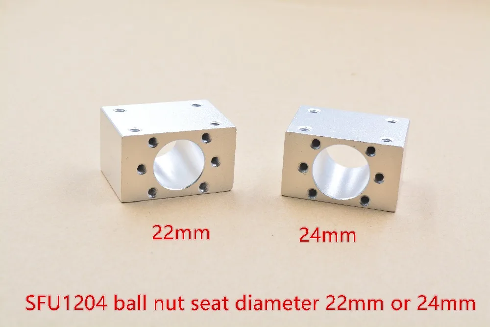 Внутреннее отверстие 22 мм или 24 мм SFU1204 шариковый винт гайка Корпус Монтажный кронштейн для 1204 шариковый винт гравировальный станок с ЧПУ часть 1 шт
