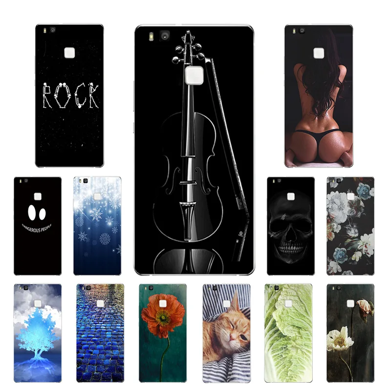 Soft TPU Case for Huawei P9 lite Silicon Piano Printing Cover Fundas G9 Lite 5.2 inch Coque |