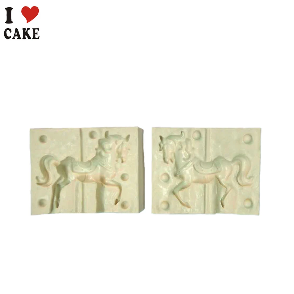 3d Carrousel Cheval Silicone Fondant Moule Petite Taille Savon Gateau Decor Chocolat Cuisson Moules Moule A Gateau Aliexpress