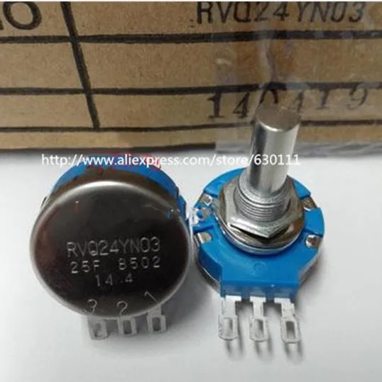 Электронный компонент игровой потенциометр RVQ24YN03 25F B502 5 к 25 мм ось вала RVQ24YN03-25F-B502