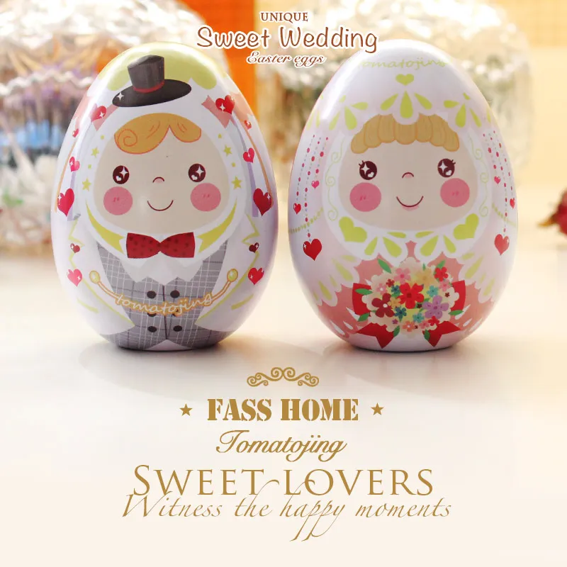 

unique creative Sweet candy boxes high-grade wedding gift box metal tin craft storage iron candy box
