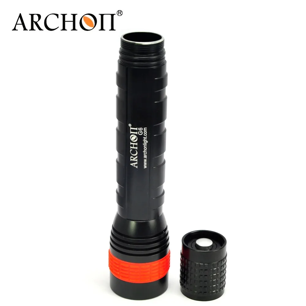 ARCHON G6 фонасветильник для дайвинга Cree XM L2 U2 Max 650 люмен 6500k светильник водный фонарь