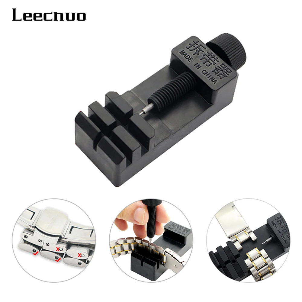 

Leecnuo Adjusting Watch Strap Tool with 4 Needles Wristwatch Band Opener Watch Detaching Link Remover Repair Tool for Watches