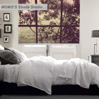 

MOMO Roller Blinds Blackout Design Window Blinds Painting Curtains Roller Shades Thermal Fabric Custom Size PRB set383-386