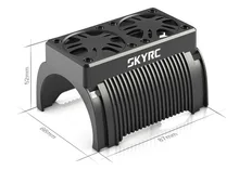 SKYRC 55mm doppel Fan 5V Bürstenlosen Motor Kühler Kühlung mit Gehäuse 1/5 RC motor Traxxas X-Maxx