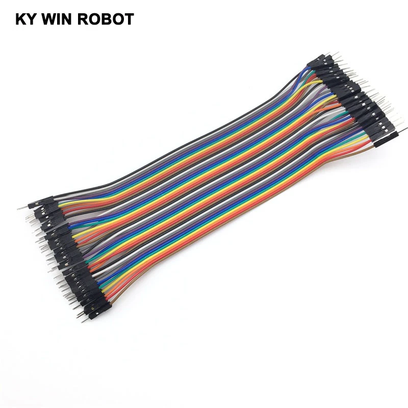40pcs 20cm 2.54mm Male to Male Jumper Wire Dupont Cable for Arduino