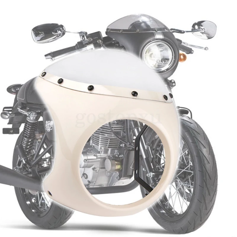7 дюймовый круглый ретро чехол для фар Cafe Racer с защитой от ветра|Электромобиль| |