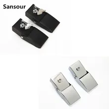Sansour Car Exterior Decoration Metal Lock Hood Latch Catch Set With Lock For Jeep Wrangler 2007 Up Engine Cover Car Styling
