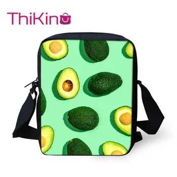 

Thikin Cute Fruit Avocado Shoulder Messenger Bag Cool Summer Crossbody Bag for Girls Phone Bag Shopping Bags Mochila Infantil