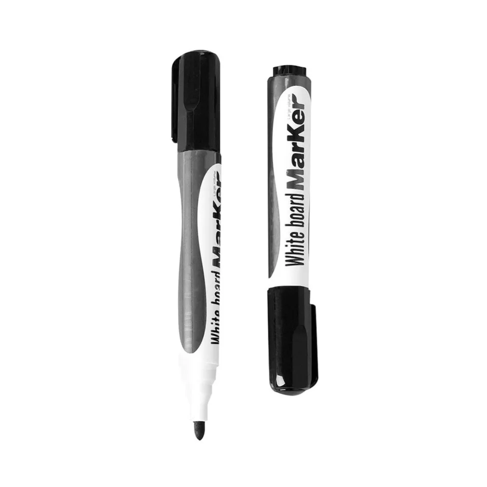 12pcs Erasable Whiteboard Marker Pen 2mm Blue/Black Ink Signature Pen