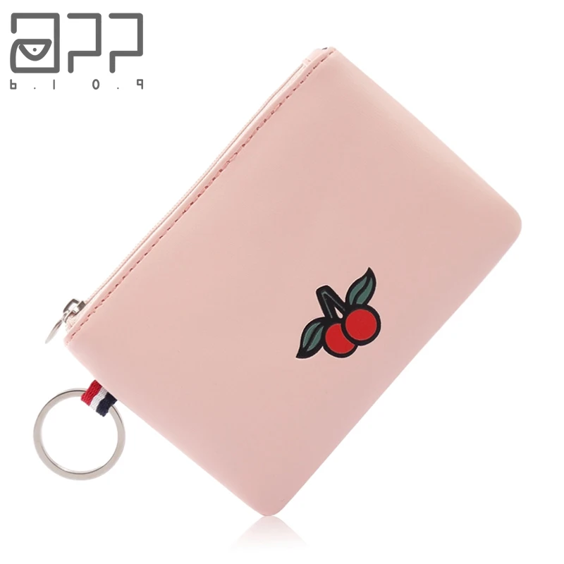 

APP BLOG Luxury Brand Fashion Women Coin Purse Mini Small Clutch Card Bags With Key Ring Wallet Carteira femme Feminina Mujer