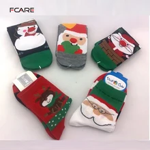 Fcare/, 10 шт. = 5 пар, модные рождественские хлопковые милые носки
