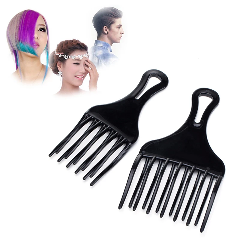 

1Pc Hair Comb Insert Afro Hair Pick Fork Comb Plastic High Low Gear Comb Hair Accessories Hairdressing Styling Tool High Quality