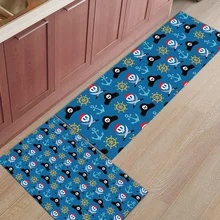 Пиратский Череп Якорь Аксессуары для ванной комнаты Набор грязи мусора грязи Траппер загрузки скребок для обуви области бегунов коврики двери коврики