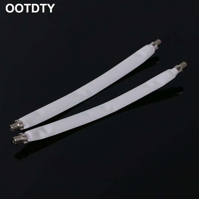 

2PCS Window Flat F Connector Cable Coax Coaxial RG6 RG-6Door TV Satellite