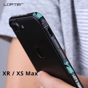 

Shark Metal Phone Bumper for iPhone XR Phone Cases for iPhone XS Max Case Cartoon Aluminum Silicone Frame Cover Coque