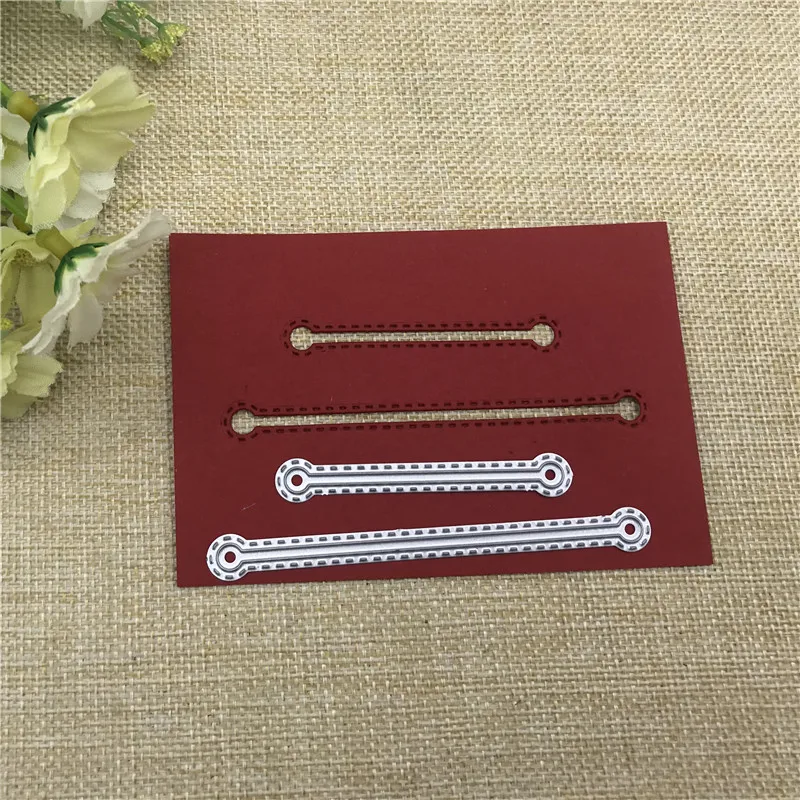 

2pcs line Metal Cutting Dies Stencil for DIY Scrapbooking Album Embossing Paper Cards Deco Crafts Die Cuts