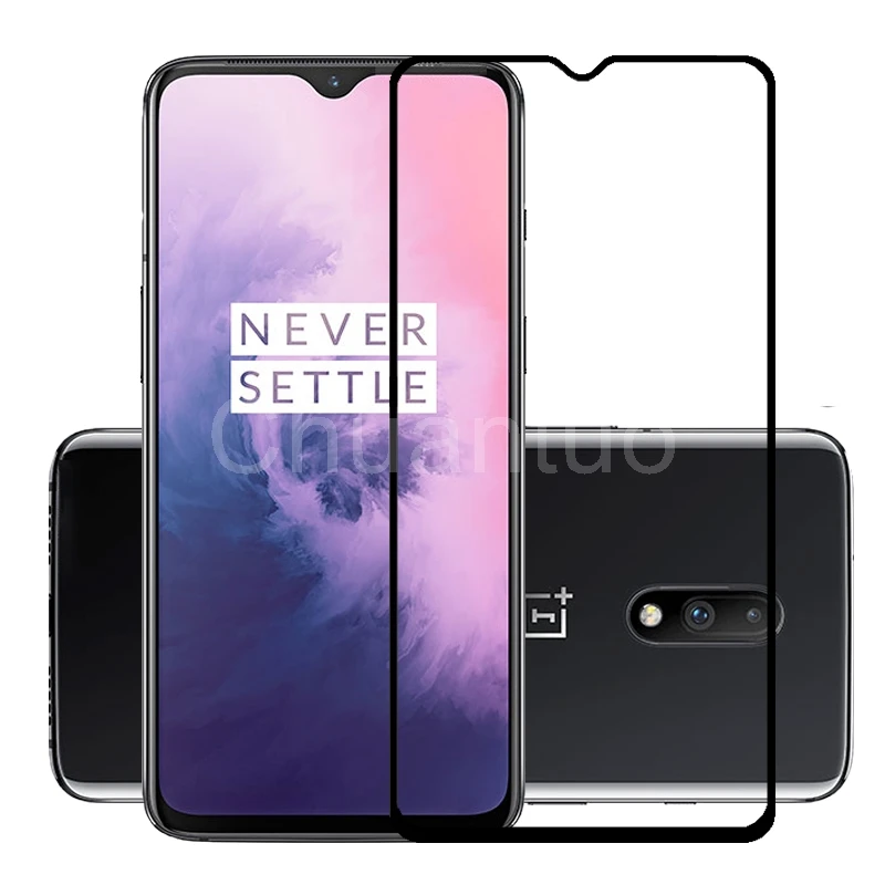 Закаленное стекло премиум класса 75 шт./лот 2.5D для Oneplus 7 полное покрытие экрана