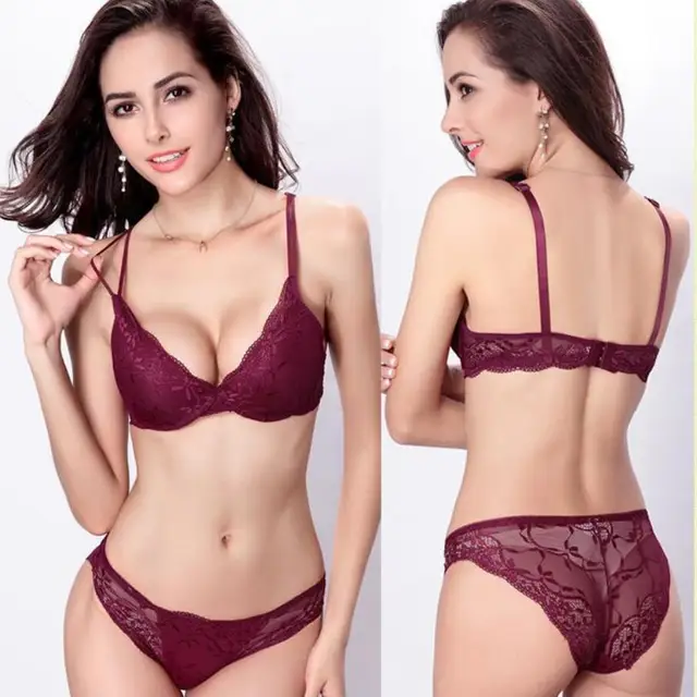 New Fashion bra style underwear set vs sexy lace Luxury Elegant women