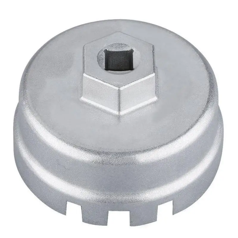 

Aluminium Durable Black Steel 14 Flutes Cap Oil Filter Wrench Housing Tool Remover For TOYOTA Corolla Axio Lexus CT200h 64.5mm