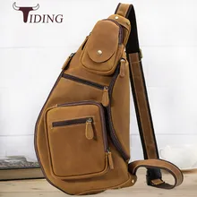 Дизайнерская винтажная сумка Crazy Horse из кожи ручной работы, Большая вместительная мужская сумка через плечо, рюкзак с полулуной, черный