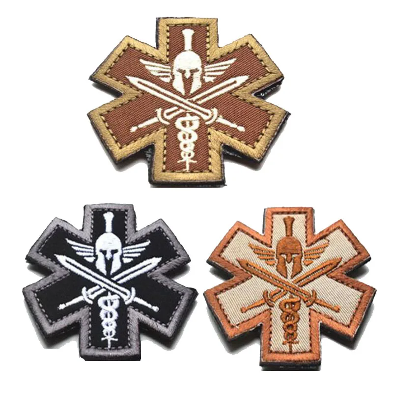 

3D Military Tactical Embroidery Spartan Army Morale Armband Badge Decals Damaged Crochet Clothes Army Fan Backpack Cloth Sticker
