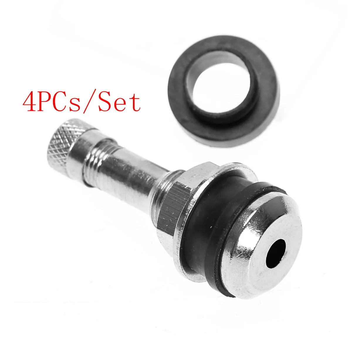 

4PCs/Set TR416 1 1/2'' Bolt-in Tire Valve Stem TR 416 TTV575HP-010 Chrome Metal Car Truck