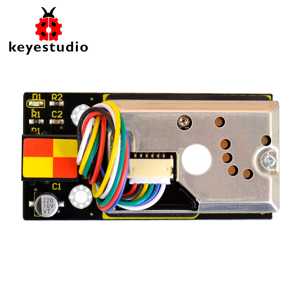 Keyestudio RJ11 EASY plug GP2Y1014AU PM2.5 модуль-датчик пыли для обнаружения воздуха/воздуха |