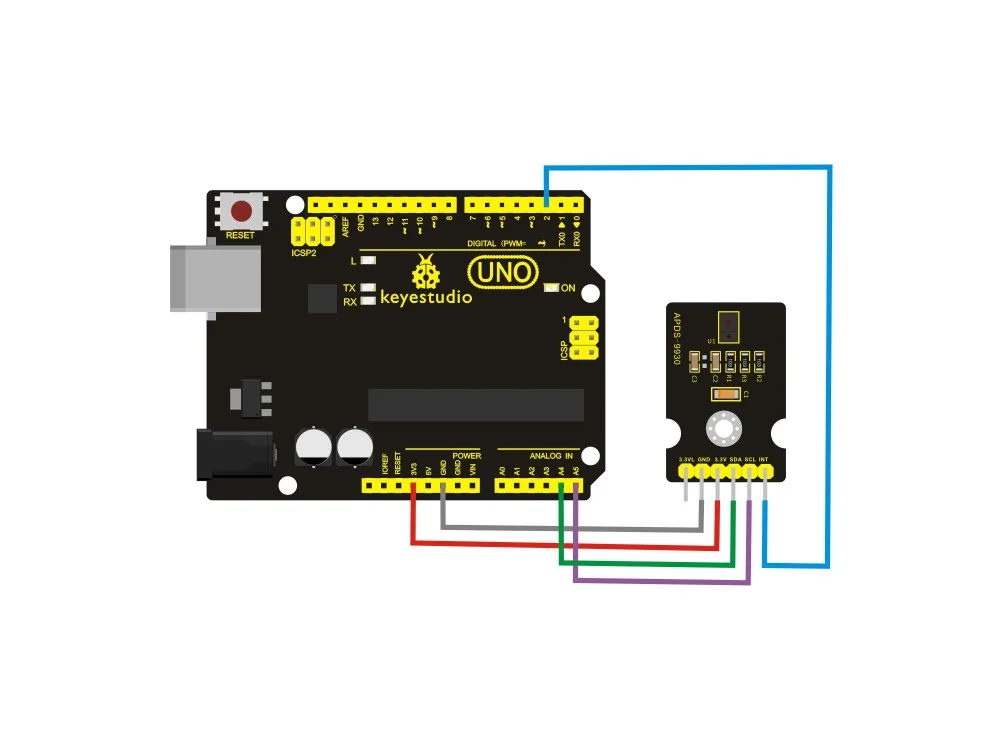 Keyestudio APDS-9930 модуль датчика отношения для Arduino