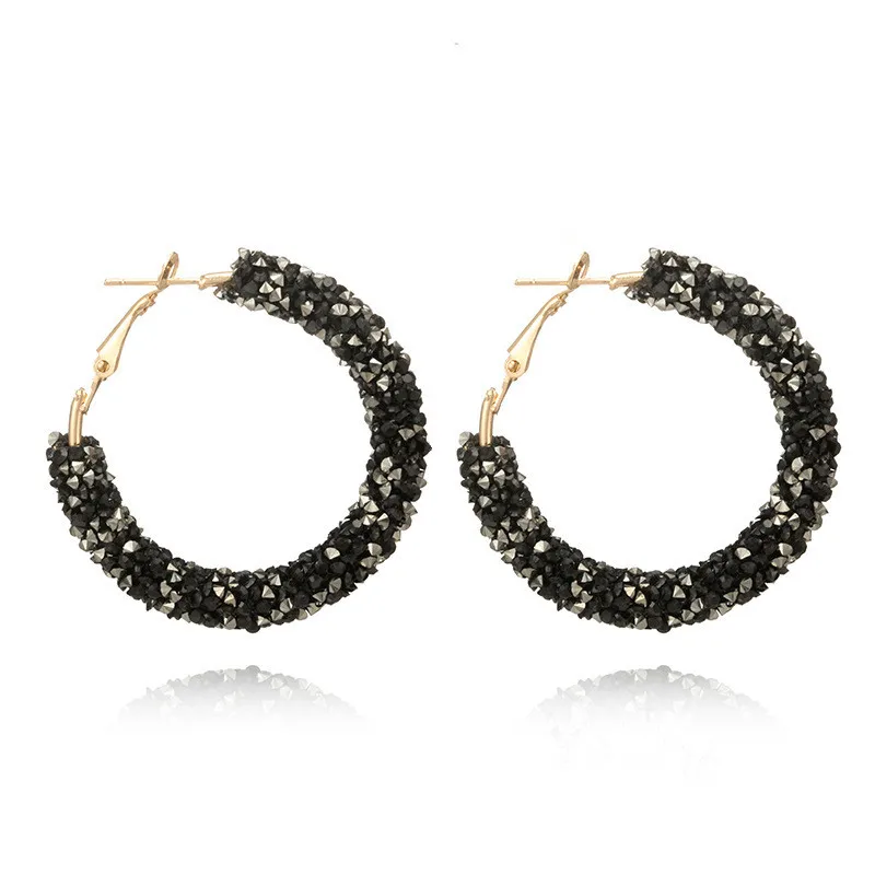 Большие женские серьги-кольца ES711, большие, Преувеличенные, модные ювелирные изделия, геометрические круглые серьги, женские серьги