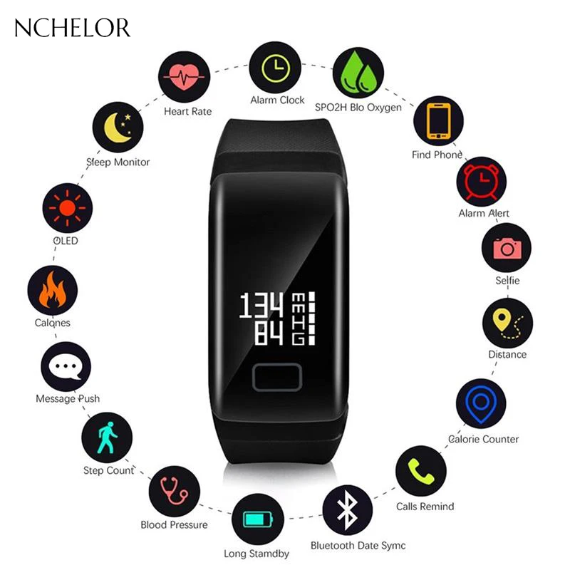 

2019 new Smart watch men New Heart Rate Monitor Smartband Smart Watches Blood Pressure Bluetooth Smartwatch Fitness watch women