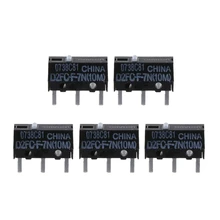 Micro interruptor 5 peças do mouse omron, D2FC-F-7N (10m) para botão logitech microsoft
