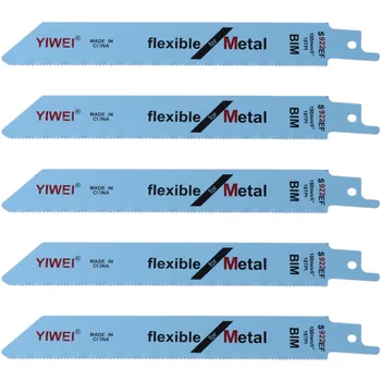 

5 Pcs 152mm 6" BIM S922EF Flexible Sabre Saw Blades For Wood & Metal Cutting