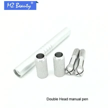 Ручка для микроблейдинга ручная Татуировка ручка для бровей Татуировка подходит для всех игл лезвие 12pin 14 контактов двойная ручка-держатель игл tebori ручка