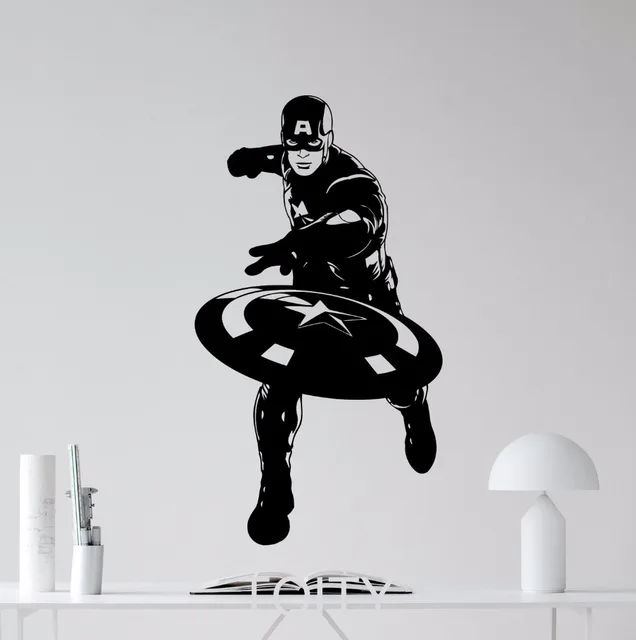 Captain America Wall Art superhero captain america movie poster avengers wall art sticker Captain America Wall Art superhero captain america movie poster avengers wall art sticker
