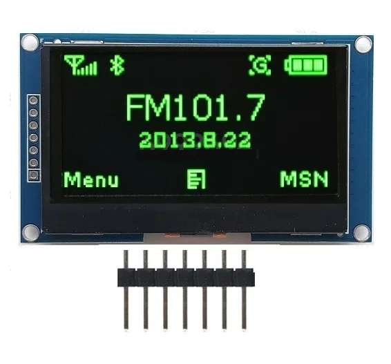 2,4" дюймовый 12864 128*64 OLED дисплей модуль IIC IEC SPI серийный белый/синий/зеленый/желтый ЖК-экран для C51 STM32 SSD1309