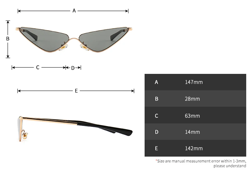 Metal Cat Eye Sunglasses Female detail (2)