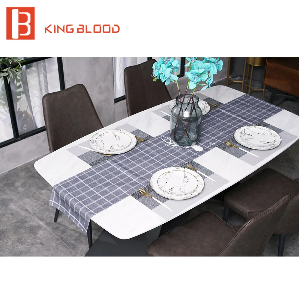 home furniture artificial marble dining table for dining room