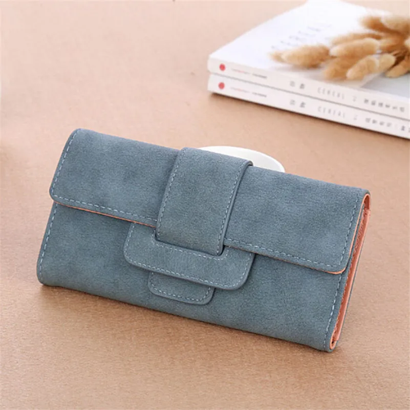 

Wallet Women Fashion Lady PU Leather Solid Long Wallet Hasp Card Holder Women Clutch Coin Money Bag Large Capacity Woman Wallets