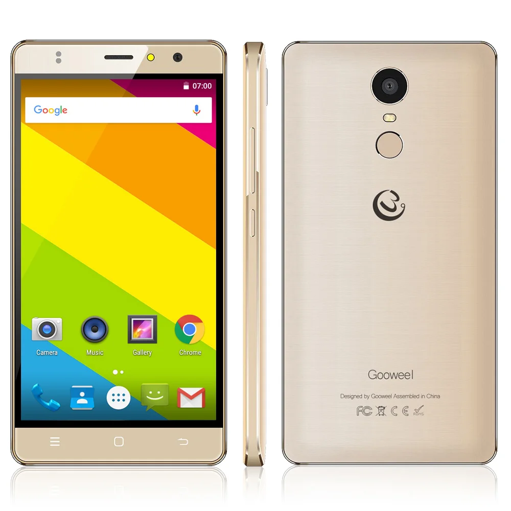 Gooweel M17 смартфон 4G отпечатков пальцев ID mtk6737 четыре ядра 5 дюйма HD ips мобильный